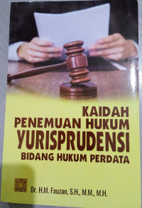 Image of Kaidah Penemuan Hukum Yurisprudensi bidang Hukum Perdata